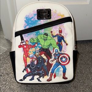 Lounge fly Marvel Superheroes Colorful White Backpack